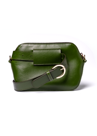 Coneli _Fanny pack_belt bag_color green_crafted from cactus leather_adaptable bag