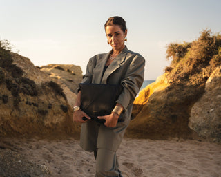 Coneli cactus leather bag featured in a 2026 buying guide to plant-based leather bags