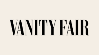 Vanity Fair logo on a beige background
